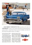 1958 Chevrolet Impala Sport Coupe. Excitement Rides With You