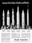 1961 America's First Family of Rockets and Missiles. Chrysler Corporation