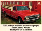 1969 GMC Pickup with stake sides. GMC pickups are built by the truck people from General Motors. That's your ace in the hole