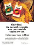 1978 Only Real the natural cigarette can taste so rich yet be low tar
