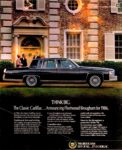 1986 Cadillac Fleetwood Brougham. Think Big. The Classic Cadillac ... Announcing Fleetwoord Brougham for 1986