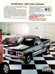 1988 GMC Sierra Sportside Pickup. Gentlemen, start your pickups