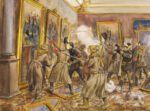 1917-18 Capture of the Winter Palace by Ivan Alekseevich Vladimirov