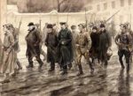 1917-18 Escorting prisoners by Ivan Alekseevich Vladimirov