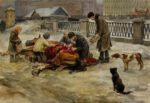 1919 Cutting up a Dead Horse by Ivan Alekseevich Vladimirov