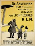 1928 De Zakenman Reist Verzendt Ontvangt Per Lucht Expres KLM