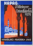 1929 Hapag - Mittlermeer- und Orientfahrten 1929. Hamburg-Amerika Linie