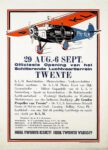 1931 KLM. Officieele Opening van het Schifferende Luchtvaartteffein Twente