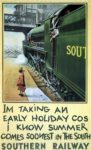 1936 Im Taking An Early Holiday Cos I Know Summer Comes Soonest in The South. Southern Railway