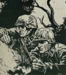 1941-43 At the moment the creeping scouts rush towards enemy positions by Finn Wigforss