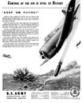 1942 Control Of The Air Is Vital To Victory. 'Keep 'Em Flying!' U.S. Army