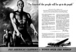 1942 'The future of the people will be up to the people'. Pan American Clippers