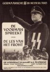 1943 Germaansche SS in Nederland. De voorman spreekt over de les van het Front
