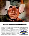 1943 Here's new Headgear for 1943 All-Americans. GoodYear