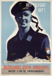 1943 Het zeegat uit! Neerlands Roem Herleeft! Meld U By De Kriegsmarine!