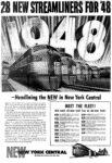 1948 28 New Streamliners For '48 - Headlining the New in New York Central