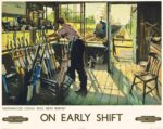 1948 Greenwood Signal Box, New Barnet. On Early Shift. British Railways