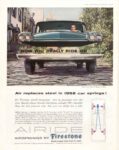 1958 Now You Really Ride On Air. Air replaces steel in 1958 car springs. Firestone