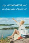 1960 fly Finnair jet to friendly Finland