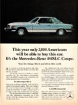 1974 Mercedes-Benz 450SLC Coupe. This year only 2,000 Americans will be able to buy this car