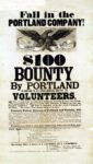 1861-65 Fall in the Portland Company! $100 Bounty by Portland in addition to all other bounties and pay to volunteers