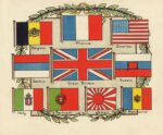 1917 Flags of the Entente countries and their allies