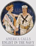 1917 U.S.N. America Calls Enlist In The Navy