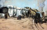 1918 The Railhead Dump At Menil-La-Tour by J. Andre Smith