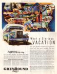 1933 What a Glorious Vacation. Greyhound Lines