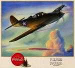 1943 Drink Coca-Cola. Bell P-39 'Airacobra' U.S. Army - Pursuit