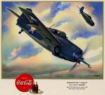 1943 Drink Coca-Cola. Grumman F4F-4 'Wildcat' U.S. Navy - Fighter