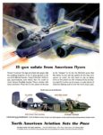 1944 15-gun salute from American flyers. North American Aviation Sets the Pace