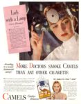 1946 Lady with a Lamp. More Doctors Smoke Camels Than Any Other Cigarette