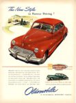 1946 Oldsmobile. The New Style in Postwar Driving!