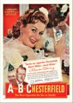 1950 Chesterfield Cigarettes Ad with Rhonda Fleming