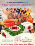 1950 The Whole Lucky Strike Gang wishes you 'A Happy Christmas and a Lucky New Year!'