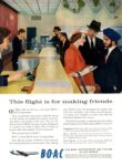 1959 This flight is for making friends. BOAC