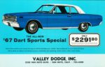 1967 Dodge Dart Sports Special. Here's the most for your money!