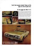 1967 Oldsmobile 4-4-2. You’ll find enough swingin’ things on this page for several good cars