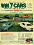 1968 Dodge Chargers, Dr. Pepper Contest