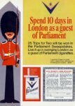 1969 Spend 10 days in London as a guest of Parliament
