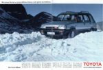 1984 Toyota Tercel. Wir lassen Sie bei so einem bißchen Schnee nicht gleich durchdrehen