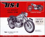 1962 BSA 650 Rocket Gold Star