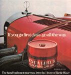 1977 If you go first class, go all the way. Excalibur. Turtle Wax