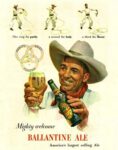 1948 Mighty welcome Ballantine Ale. America’s largest selling Ale