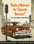 1950 Ford Taxicabs Brochure. 'Ford's a Natural for Taxicab Service!'