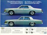 1977 Ford LTD, has the full-size of a Cadillac but is priced like a down-sized Chevrolet