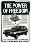 1980 Talbot Sunbeam Lotus. The Power Of Freedom