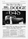 1934 Dodge Standard Six Two-Door Sedan. Now You Can Buy A Big Dodge