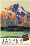 1935 Jasper National Park In the Canadian Rockies. Canadian National Railways